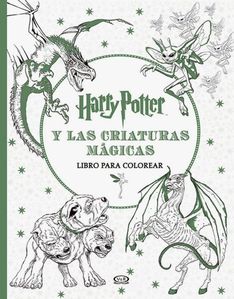 Harry Potter y Las Criaturas Magicas - Libro Para Colorear