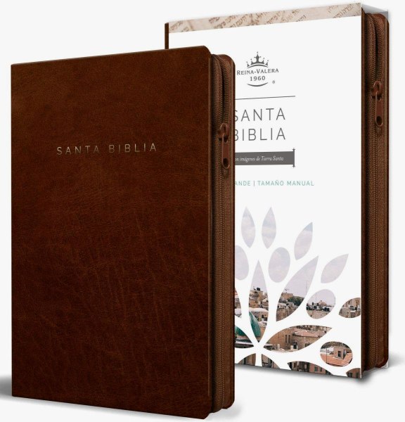 Santa Biblia Reina Valera Con Imagenes De Tierra Santa Con Cierre Letra Grande