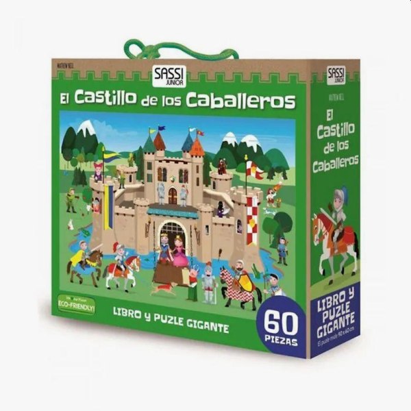 El Castillo De Los Caballeros Puzle Gigante y Libro